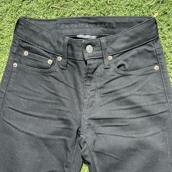 American Eagle Next Level Flex Skinny Black Jeans Size 26 X 28 - Picture 3 of 10
